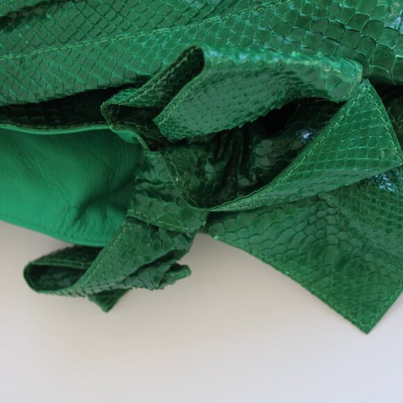 Valentino Green Python Leather Nuage Hobo Bag - Picture 3 of 7